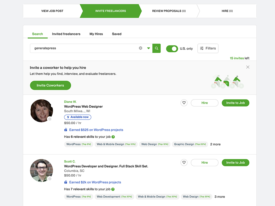 How To Get More Invites On Upwork