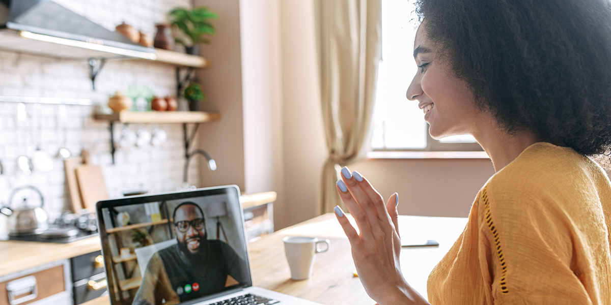 a remote job interview